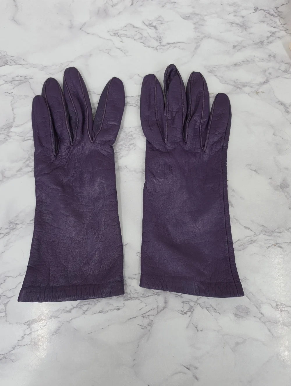 Grandoe Deep Purple Leather Driving Gloves